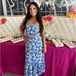 Alice and Olivia 2 piece floral set